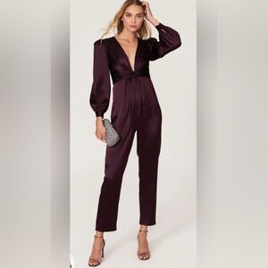 Elegant Plum Jumpsuit